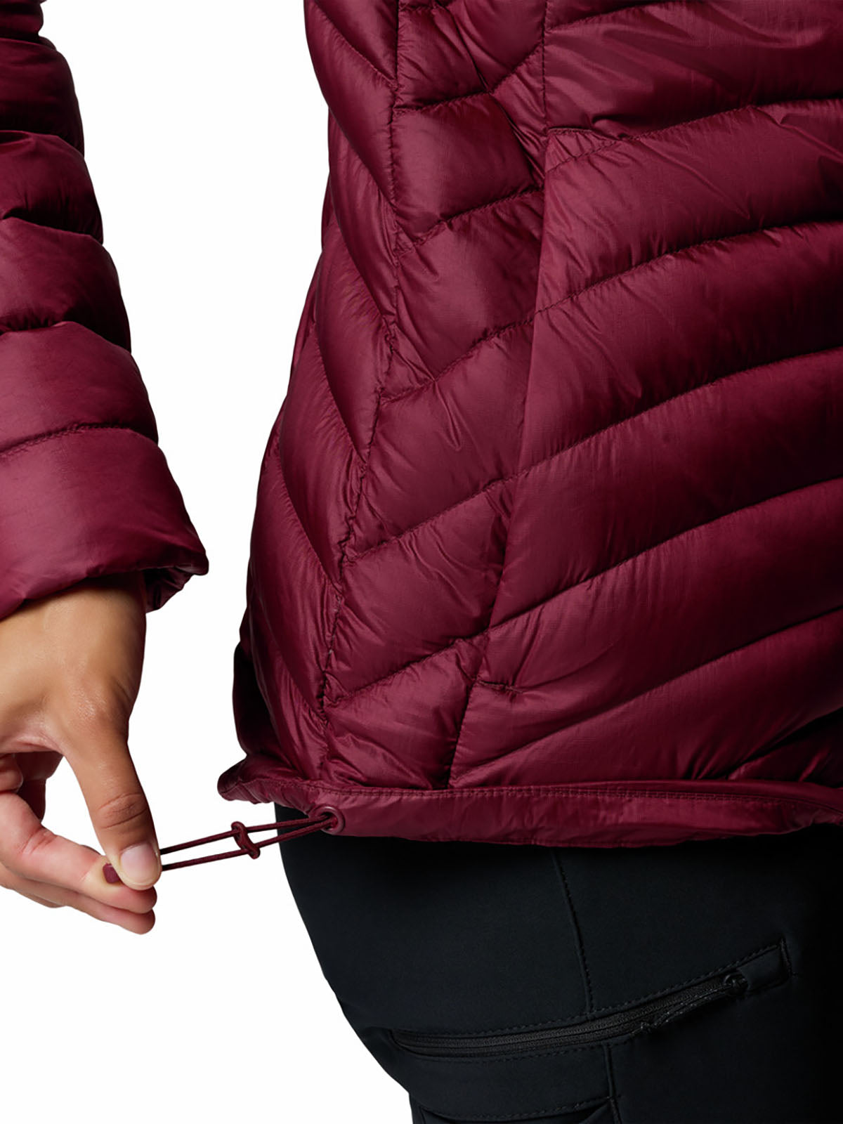 Casaca De Plumas Mujer Corelite™ Guinda
