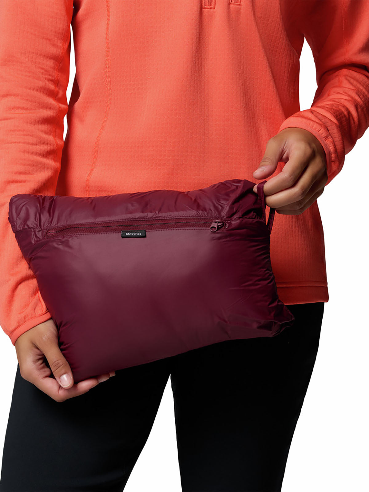 Casaca De Plumas Mujer Corelite™ Guinda