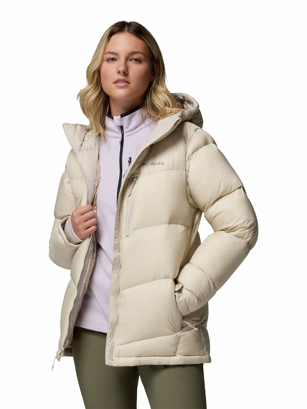 Casaca De Plumas Mujer Cloudview™ Beige