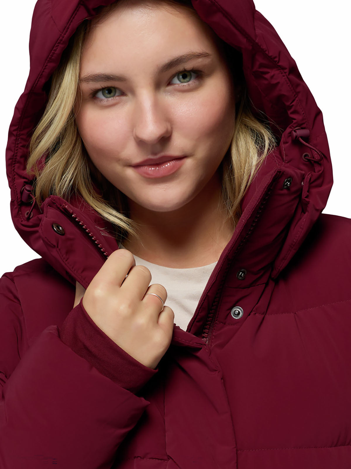 Casaca De Plumas Mujer Amaze Puff™ Guinda