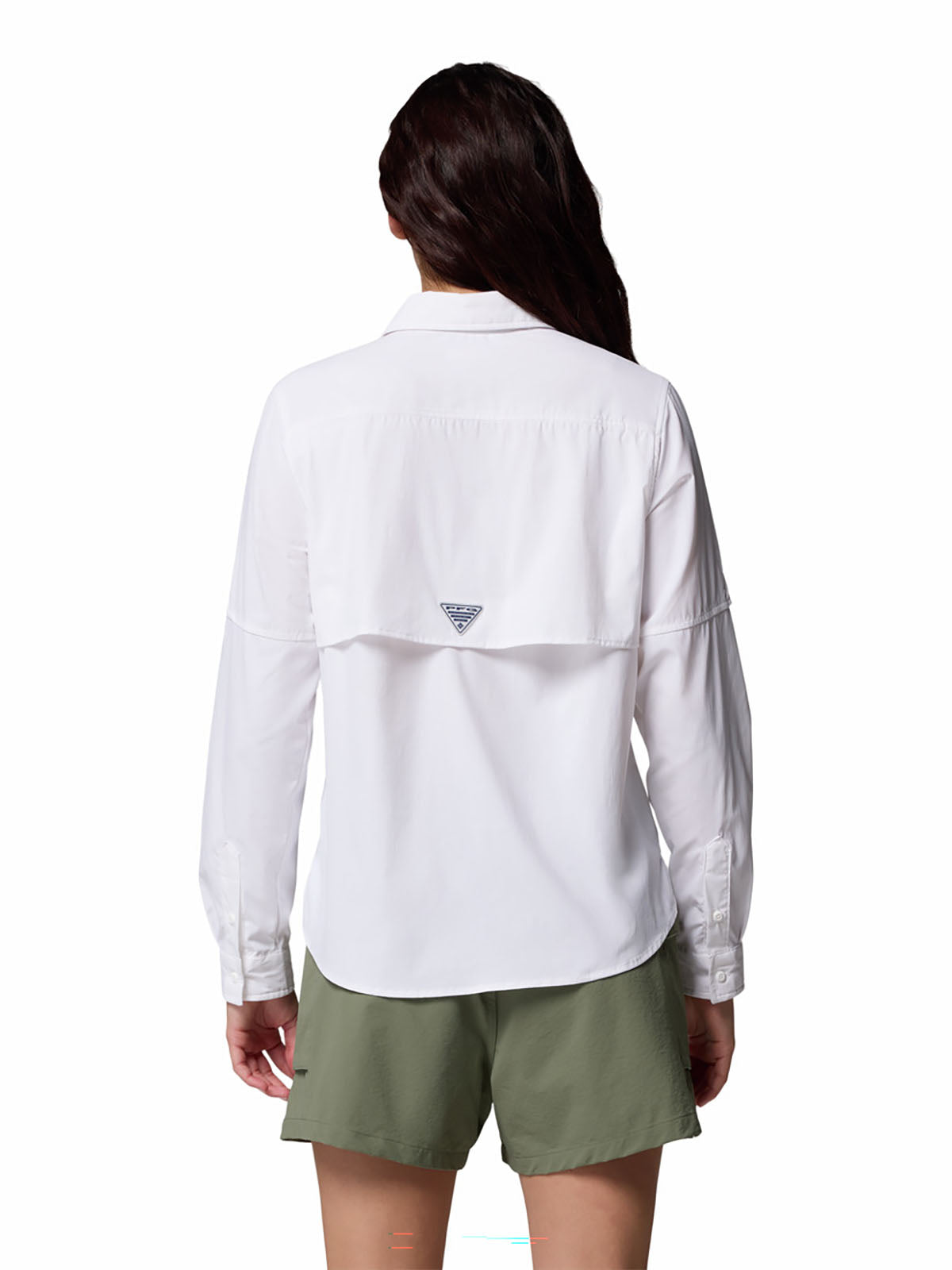 Blusa Manga Larga Mujer PFG Bahama™ Elite Blanca