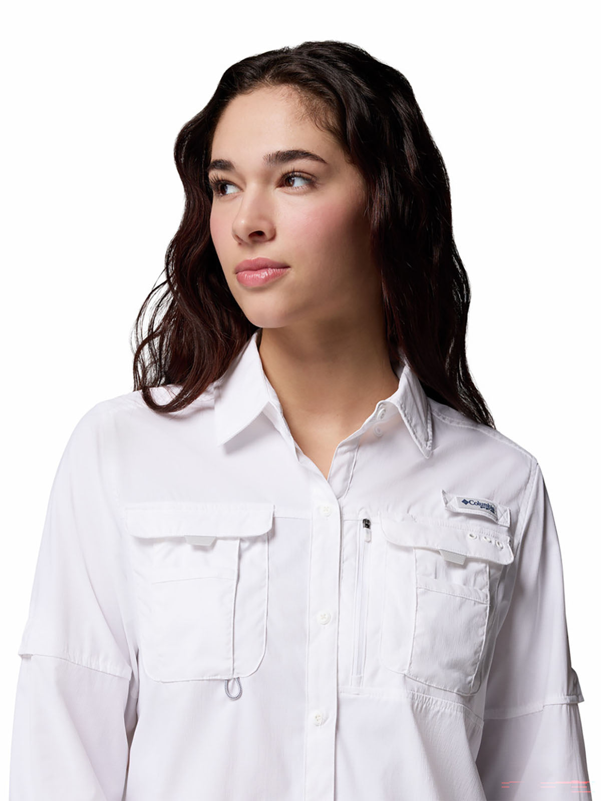 Blusa Manga Larga Mujer PFG Bahama™ Elite Blanca