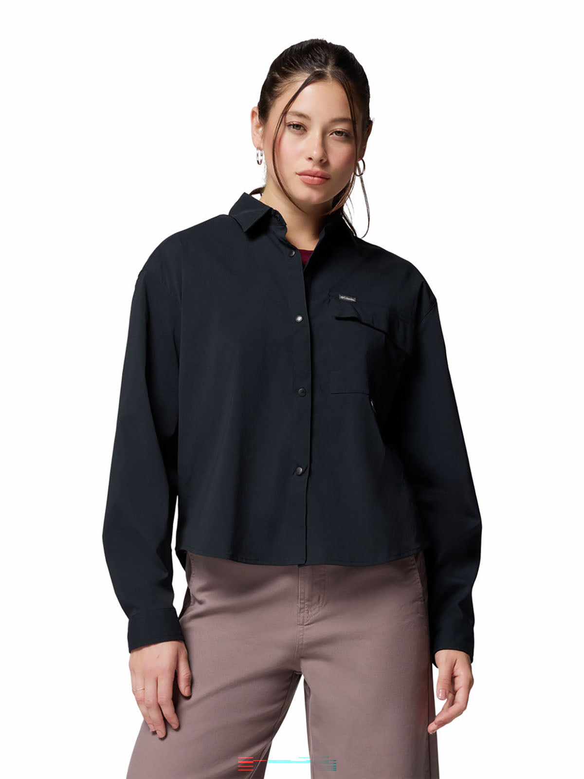 Blusa Manga Larga Mujer Granite Point™ Negra