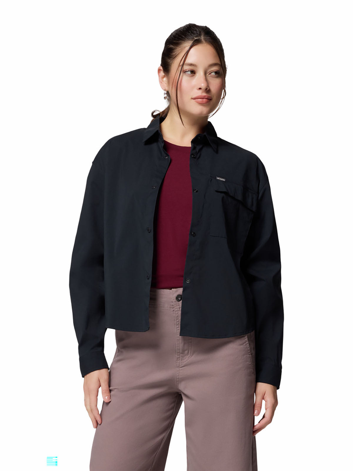 Blusa Manga Larga Mujer Granite Point™ Negra
