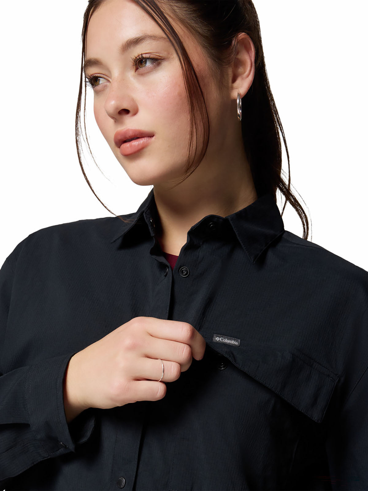 Blusa Manga Larga Mujer Granite Point™ Negra