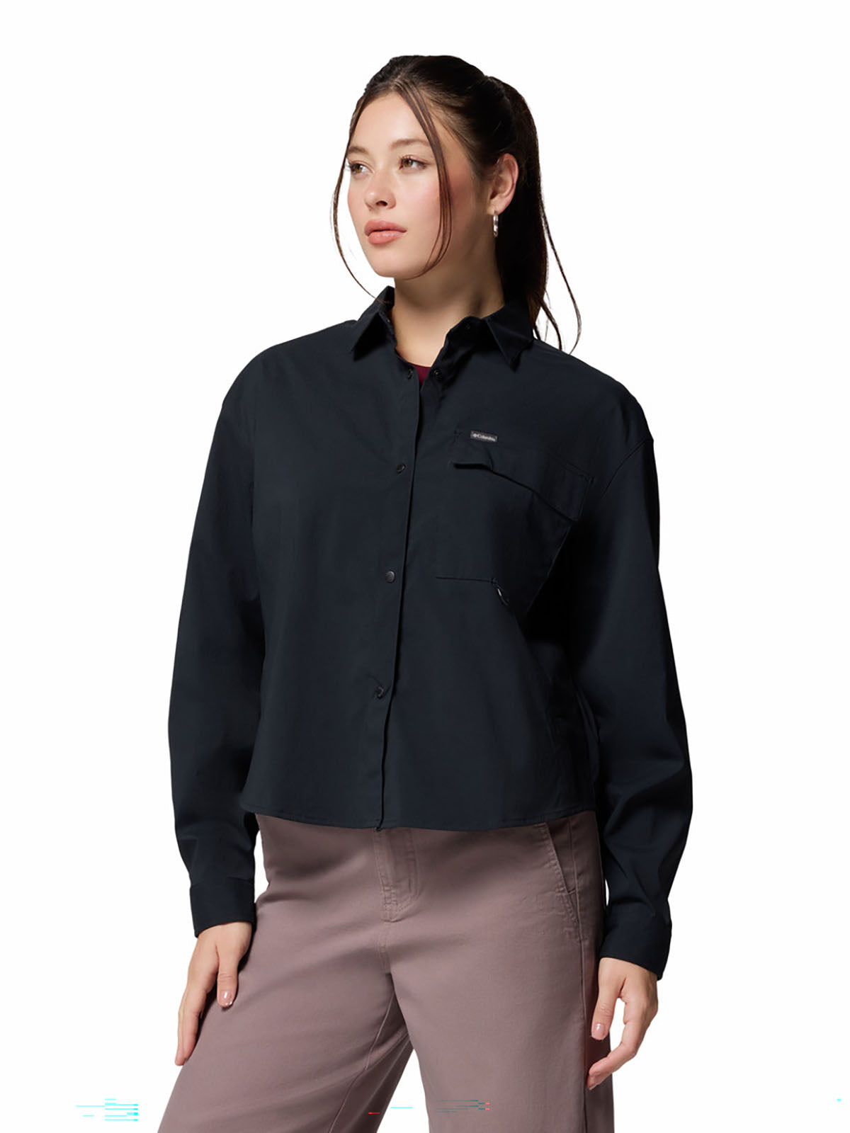 Blusa Manga Larga Mujer Granite Point™ Negra
