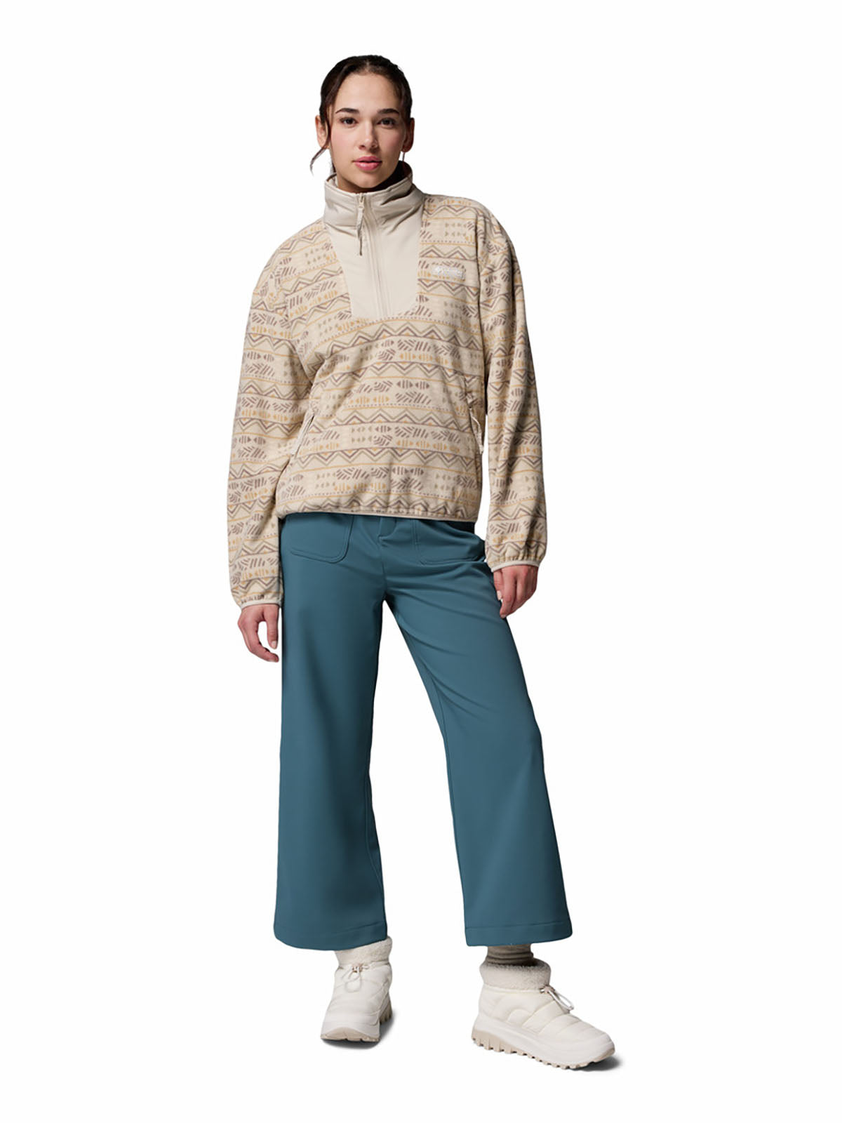 Polar Con 1/2 Cierre Mujer Sequoia Grove™ Beige