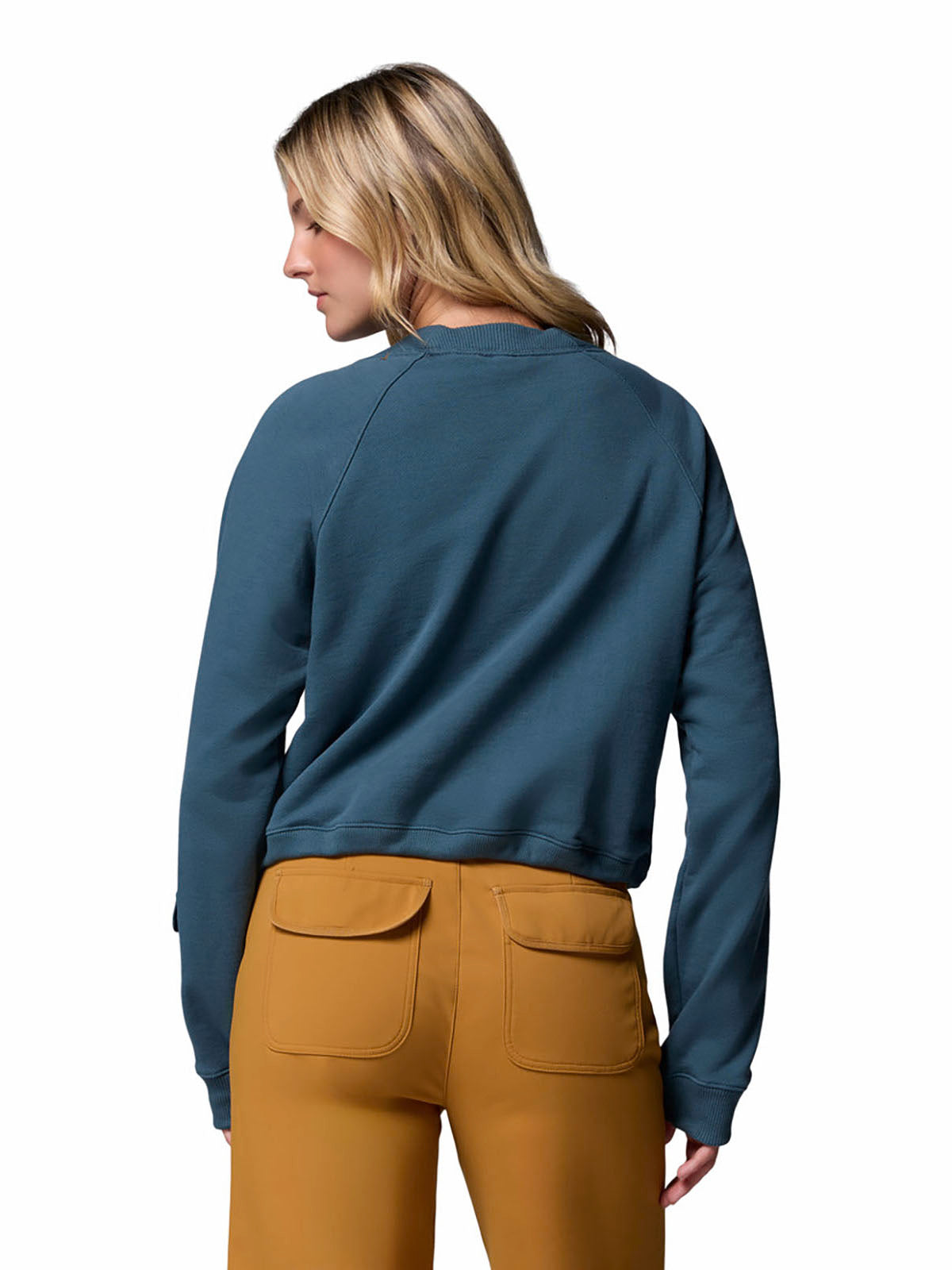 Polerón Mujer High Cascades™ Crop French Terry Everblue