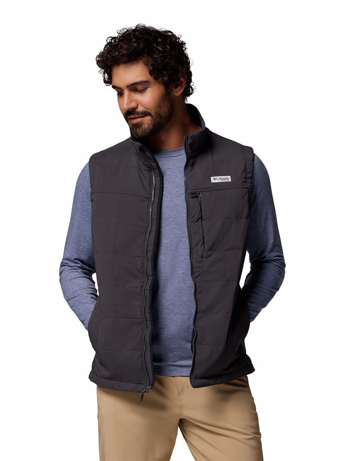 Chaleco Hombre Sintético PFG Uncharted™ Plomo