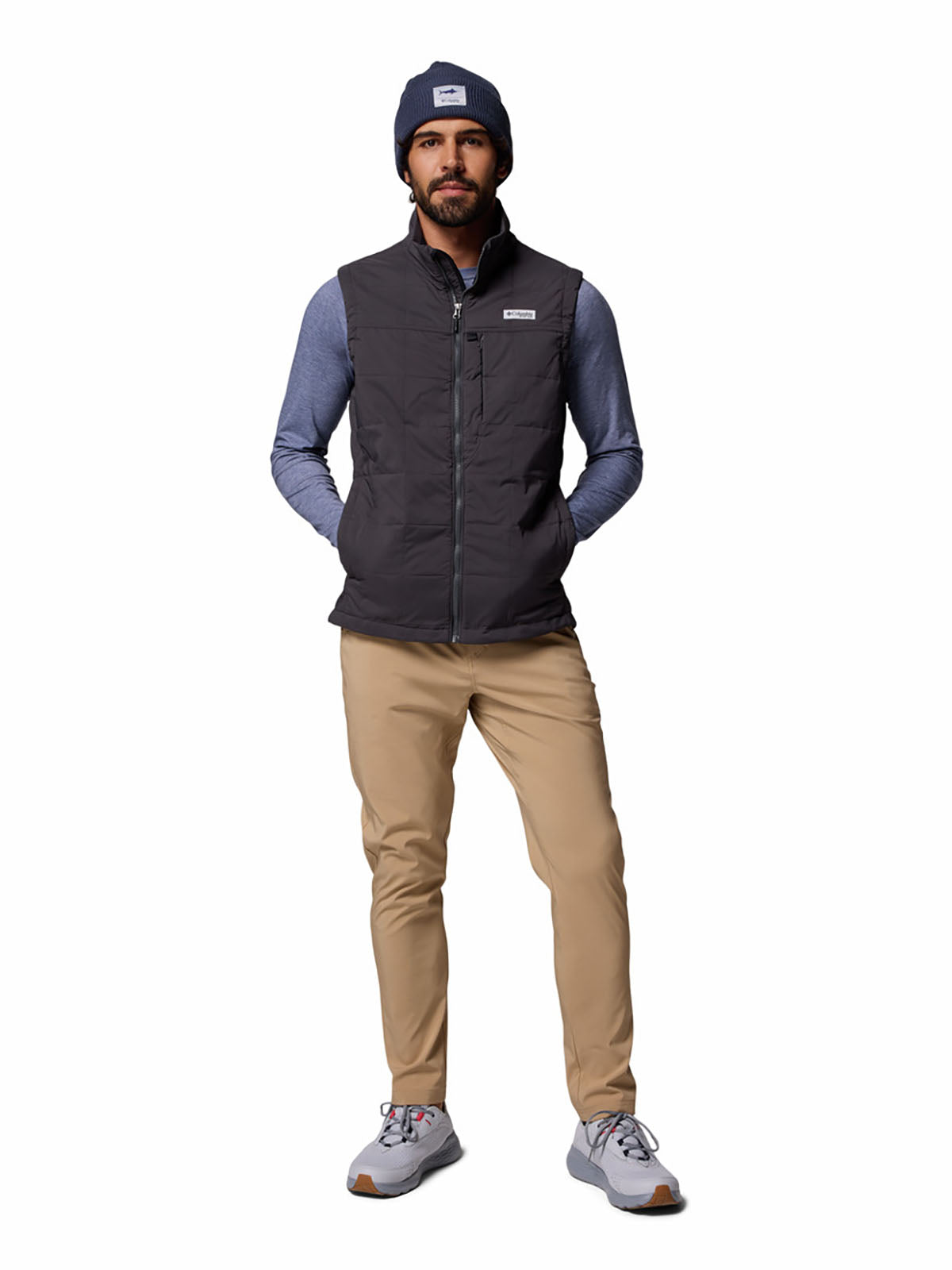 Chaleco Hombre Sintético PFG Uncharted™ Plomo