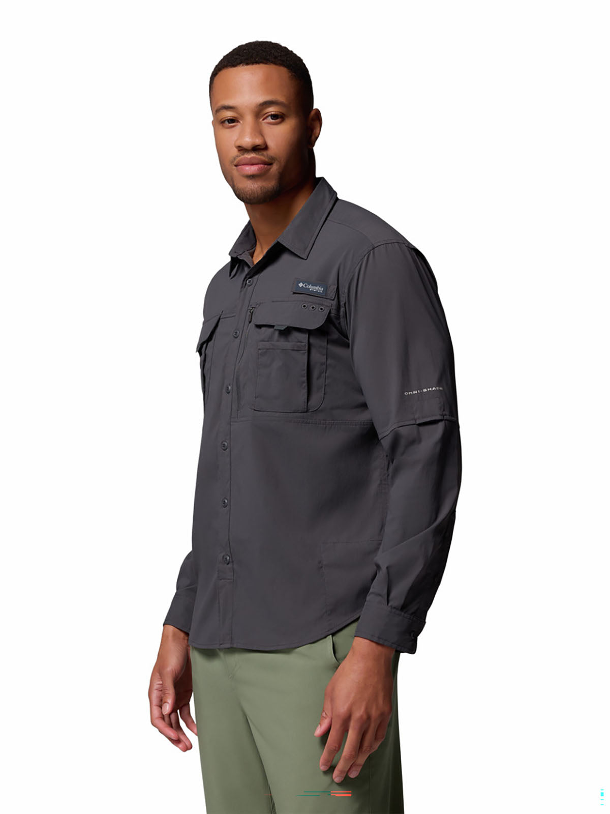 Camisa Manga Larga Hombre PFG Bahama™ Elite Plomo