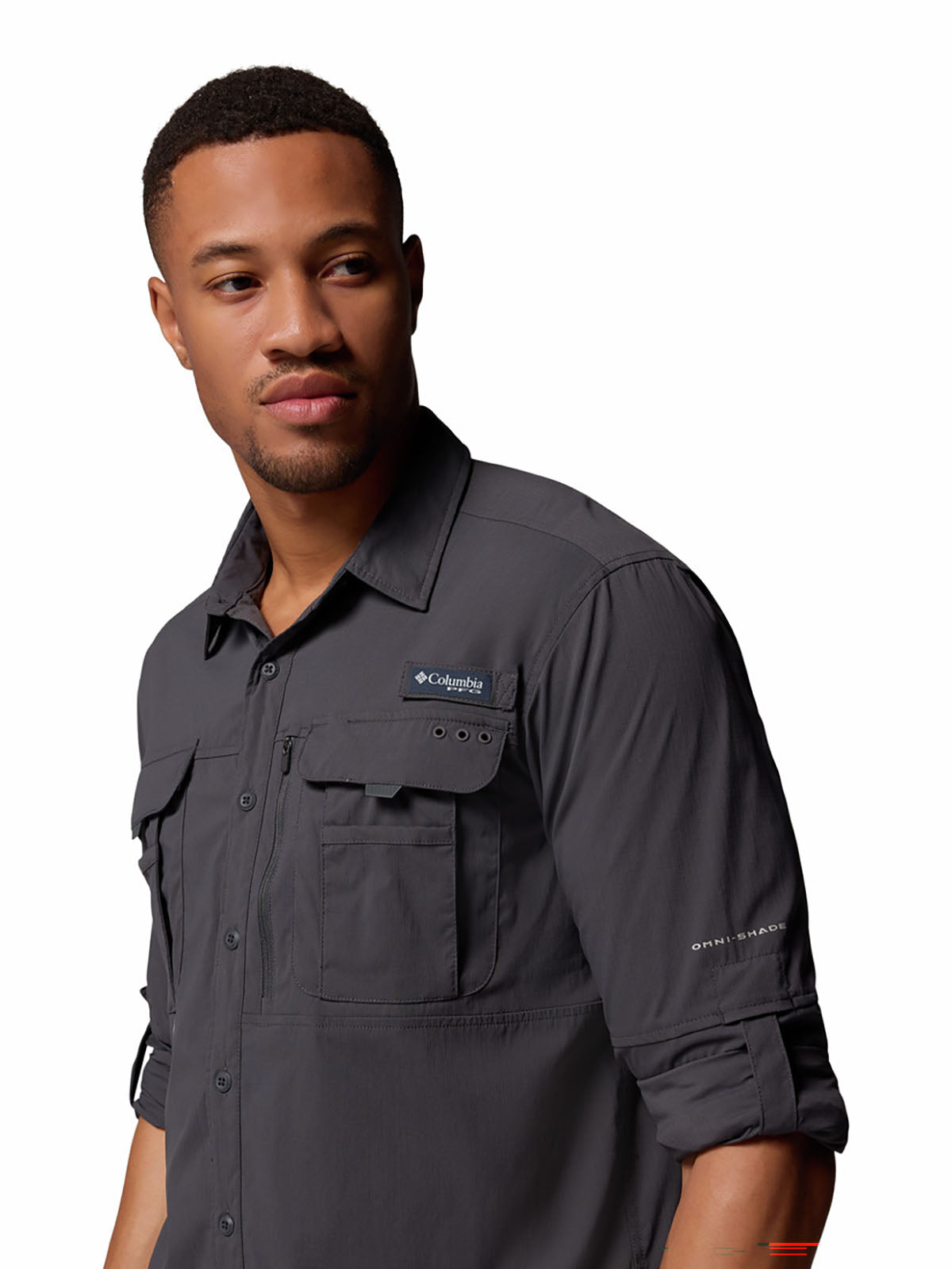 Camisa Manga Larga Hombre PFG Bahama™ Elite Plomo