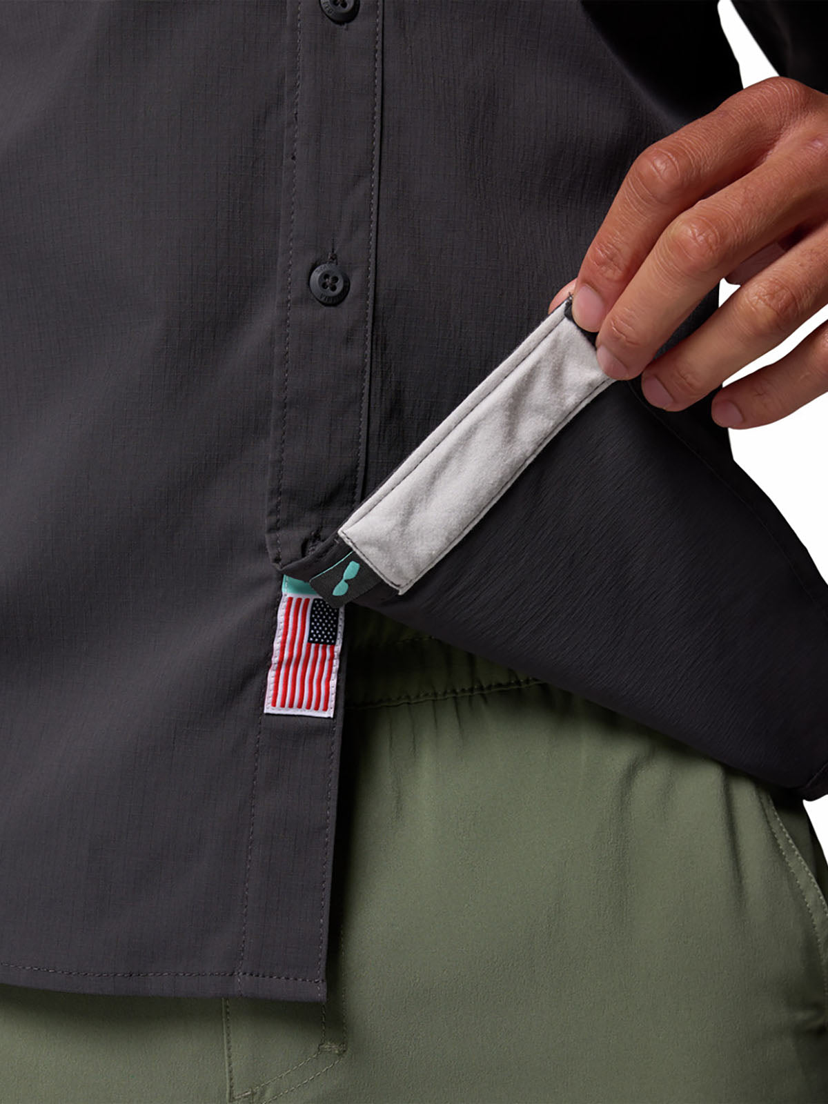 Camisa Manga Larga Hombre PFG Bahama™ Elite Plomo