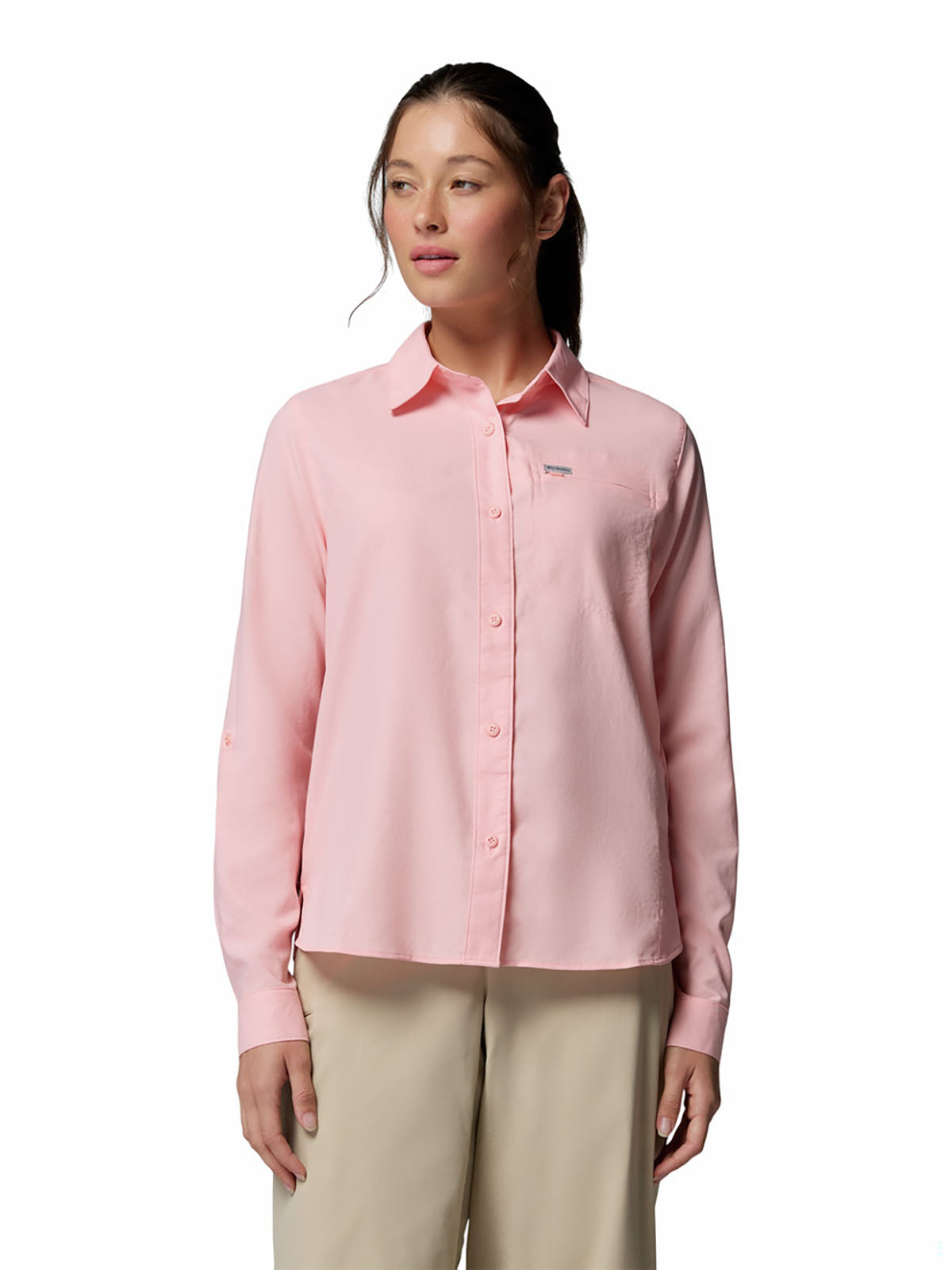 Blusa Manga Larga Mujer Silver Ridge™ Utility II Rosado
