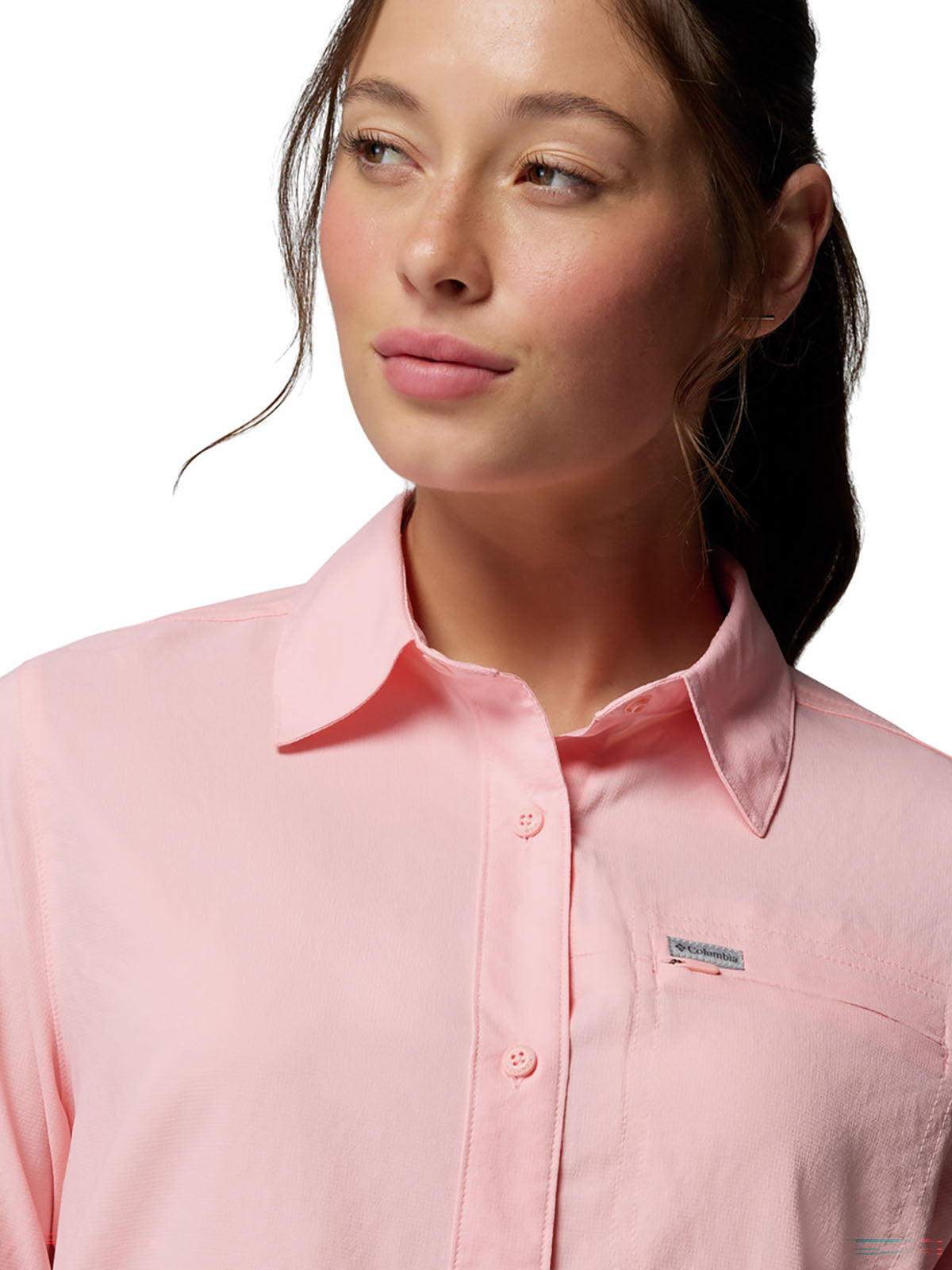 Blusa Manga Larga Mujer Silver Ridge™ Utility II Rosado