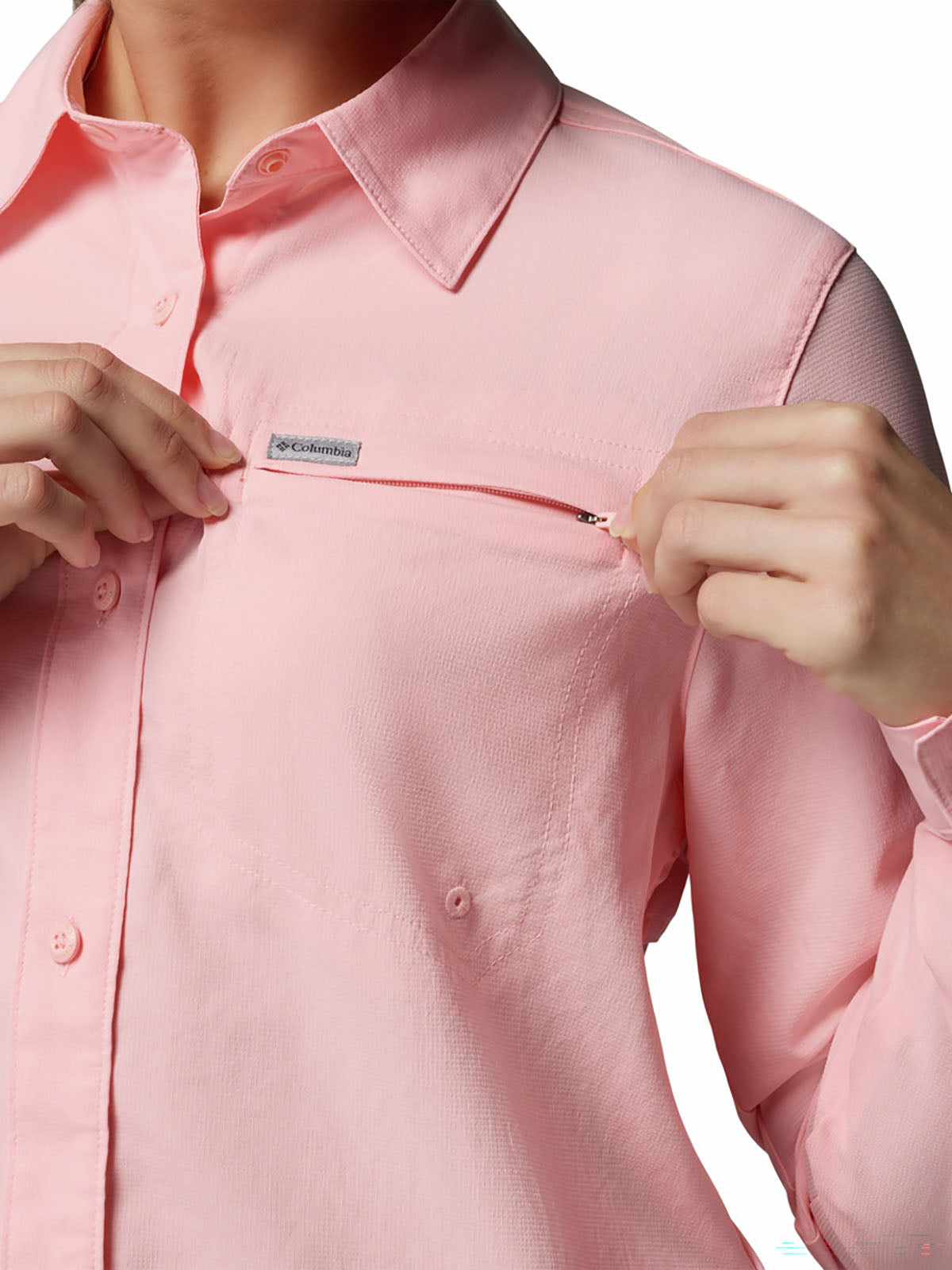 Blusa Manga Larga Mujer Silver Ridge™ Utility II Rosado