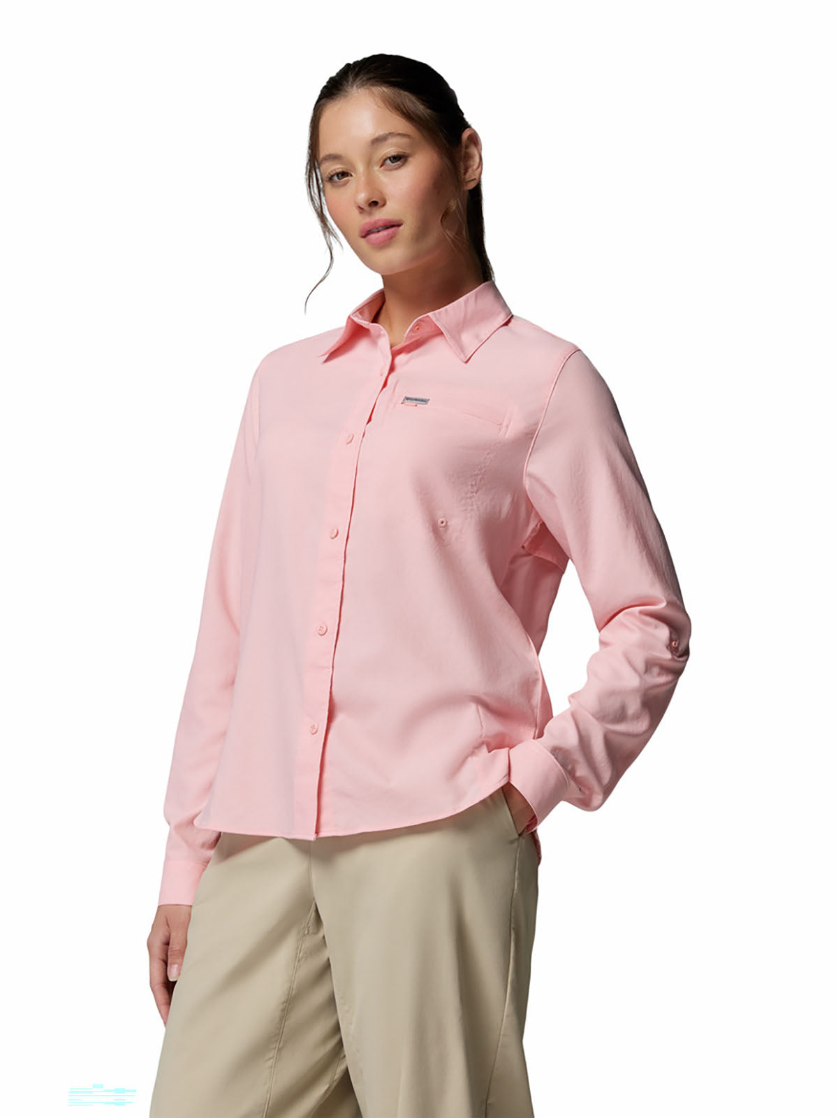 Blusa Manga Larga Mujer Silver Ridge™ Utility II Rosado
