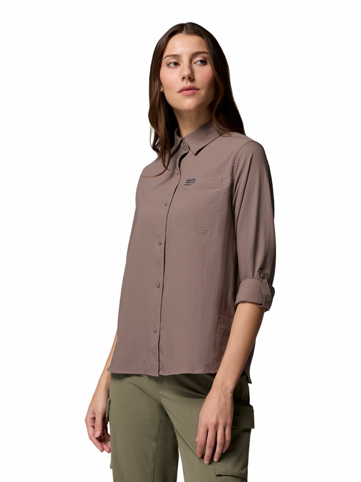 Blusa Manga Larga Mujer Silver Ridge™ Utility II Marron