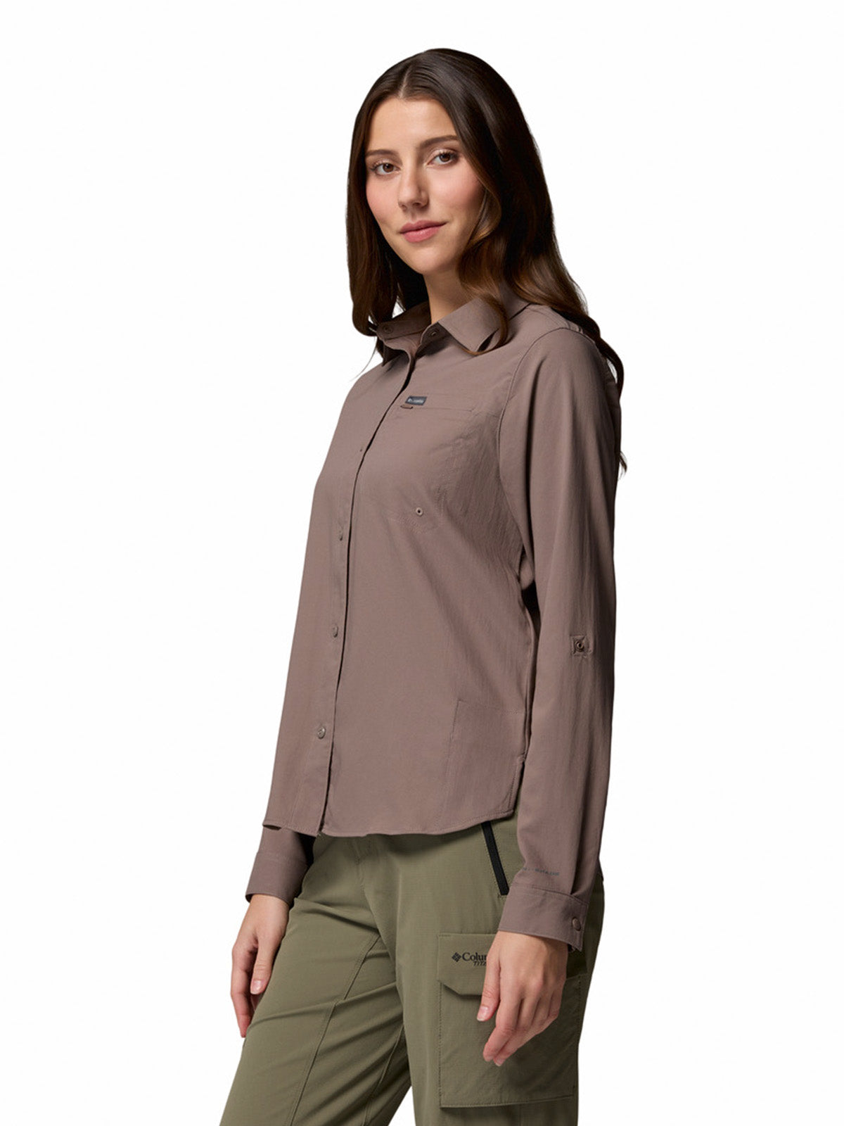 Blusa Manga Larga Mujer Silver Ridge™ Utility II Marron