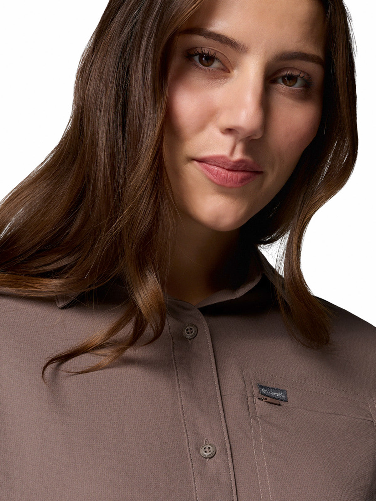 Blusa Manga Larga Mujer Silver Ridge™ Utility II Marron