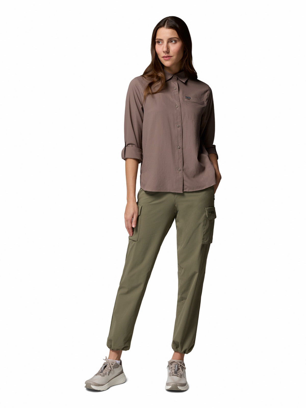 Blusa Manga Larga Mujer Silver Ridge™ Utility II Marron