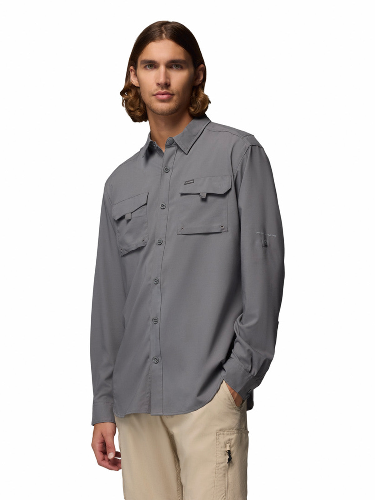 Camisa Manga Larga Hombre Silver Ridge™ Utility II Gris