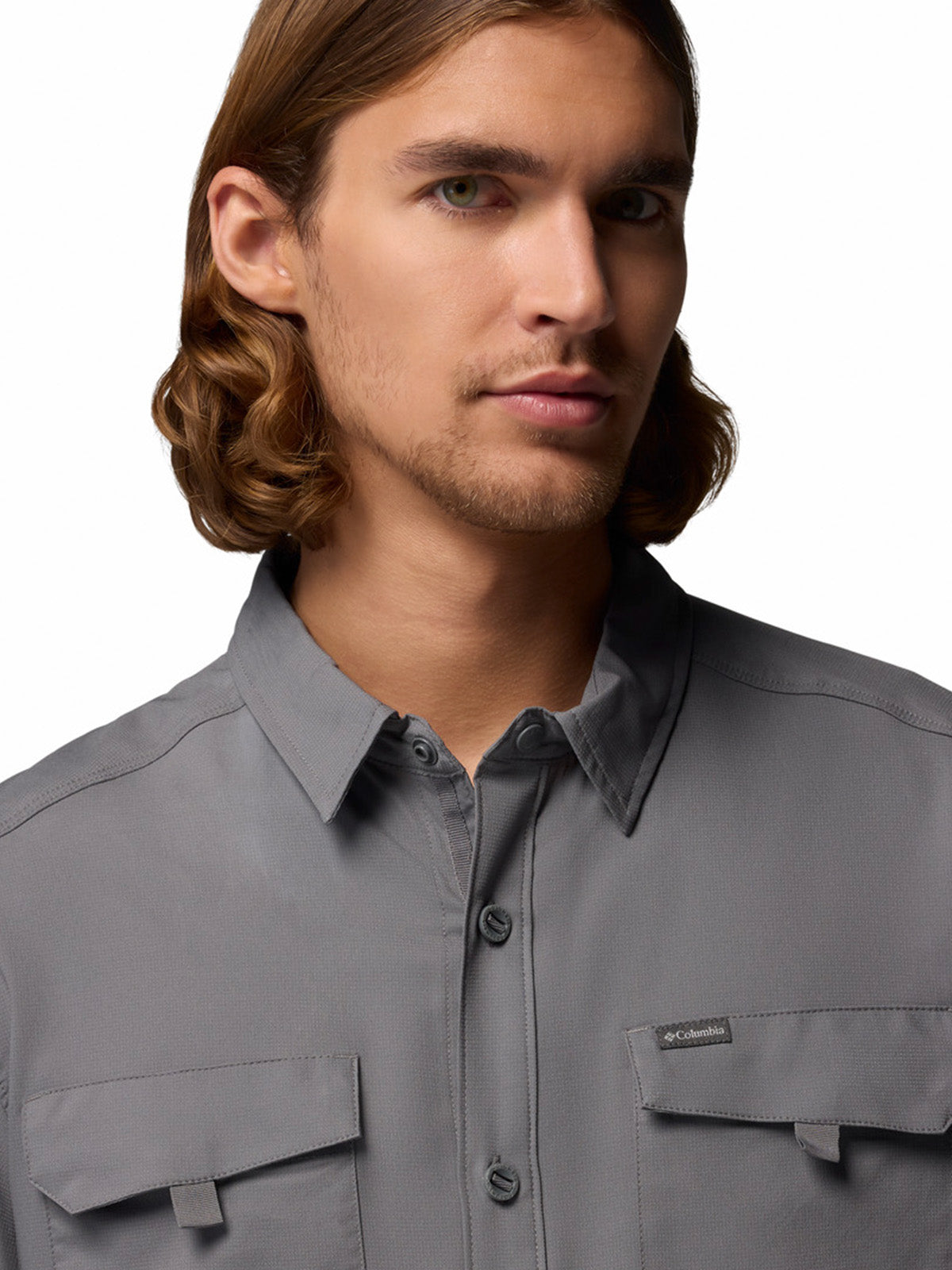 Camisa Manga Larga Hombre Silver Ridge™ Utility II Gris