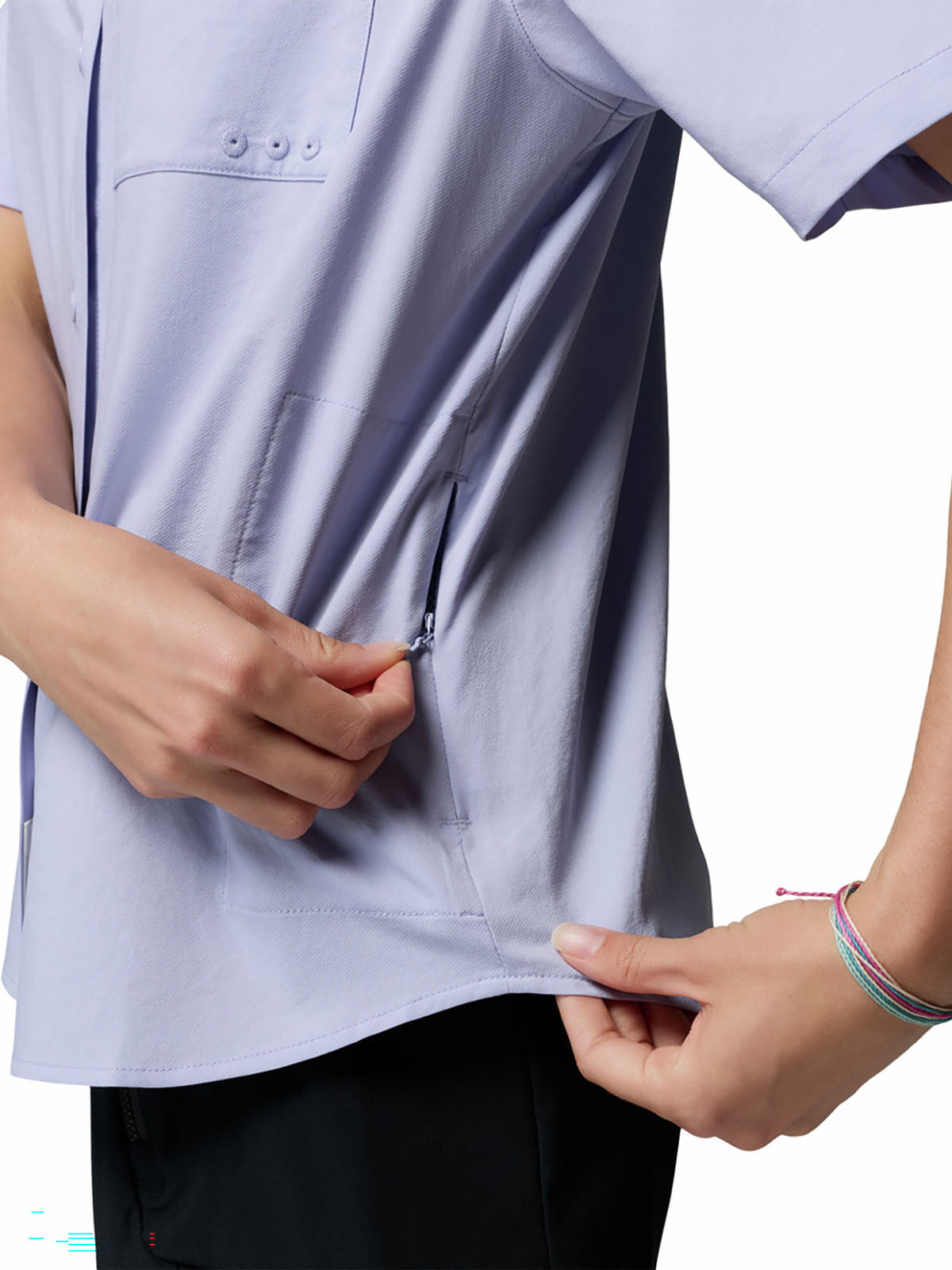 Blusa Manga Corta Mujer PFG Castback™ Morada