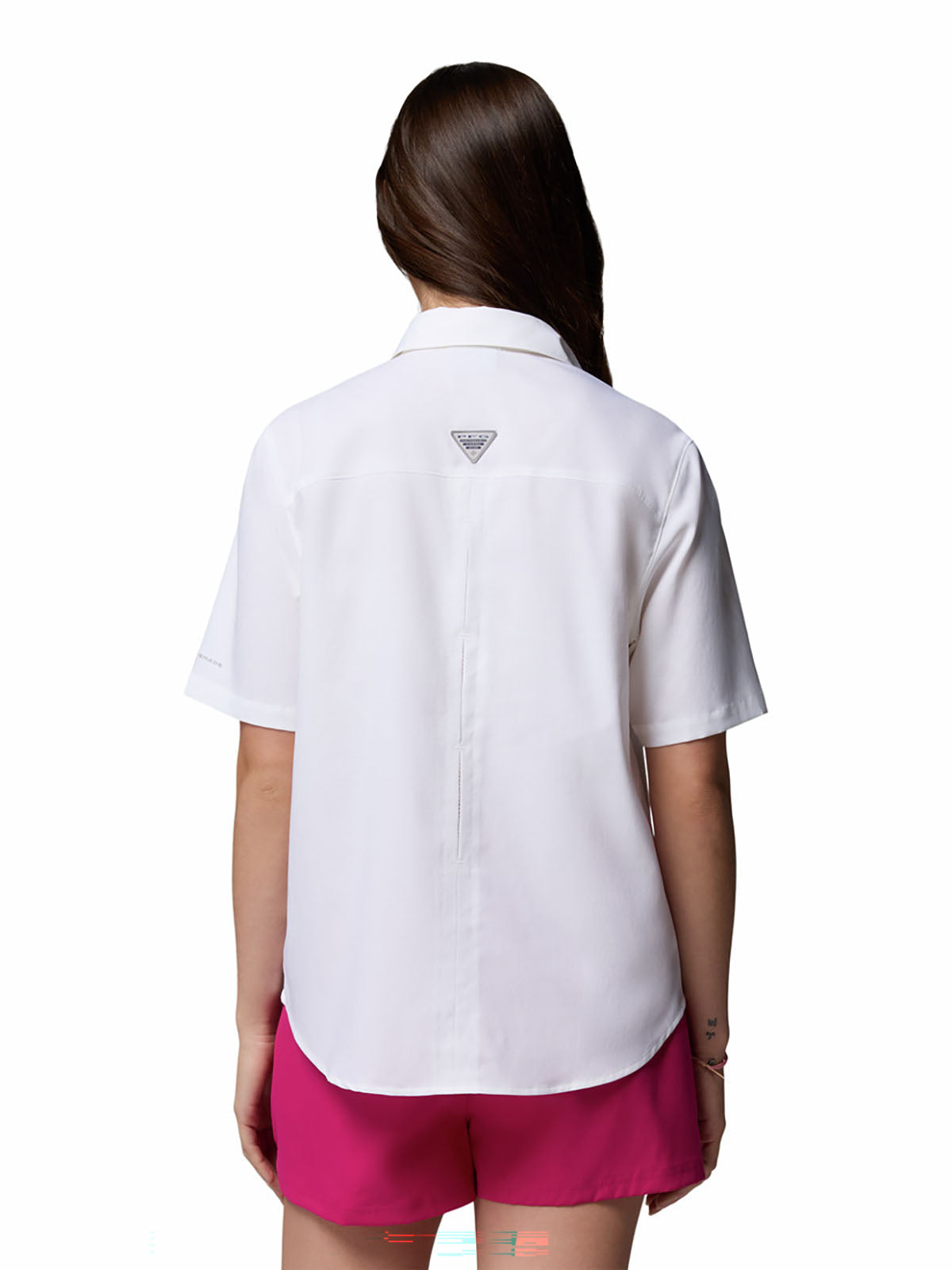 Blusa Manga Corta Mujer PFG Castback™ Blanca