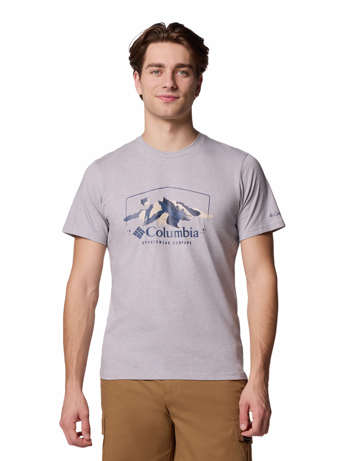 Polo Manga Corta Hombre Path Lake™ Gris