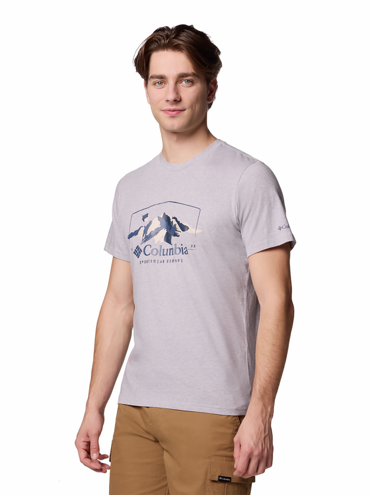 Polo Manga Corta Hombre Path Lake™ Gris