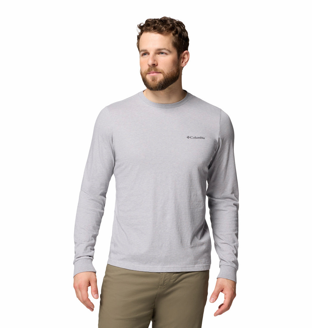 Polo Manga Larga Hombre CSC Seasonal Logo™ Gris