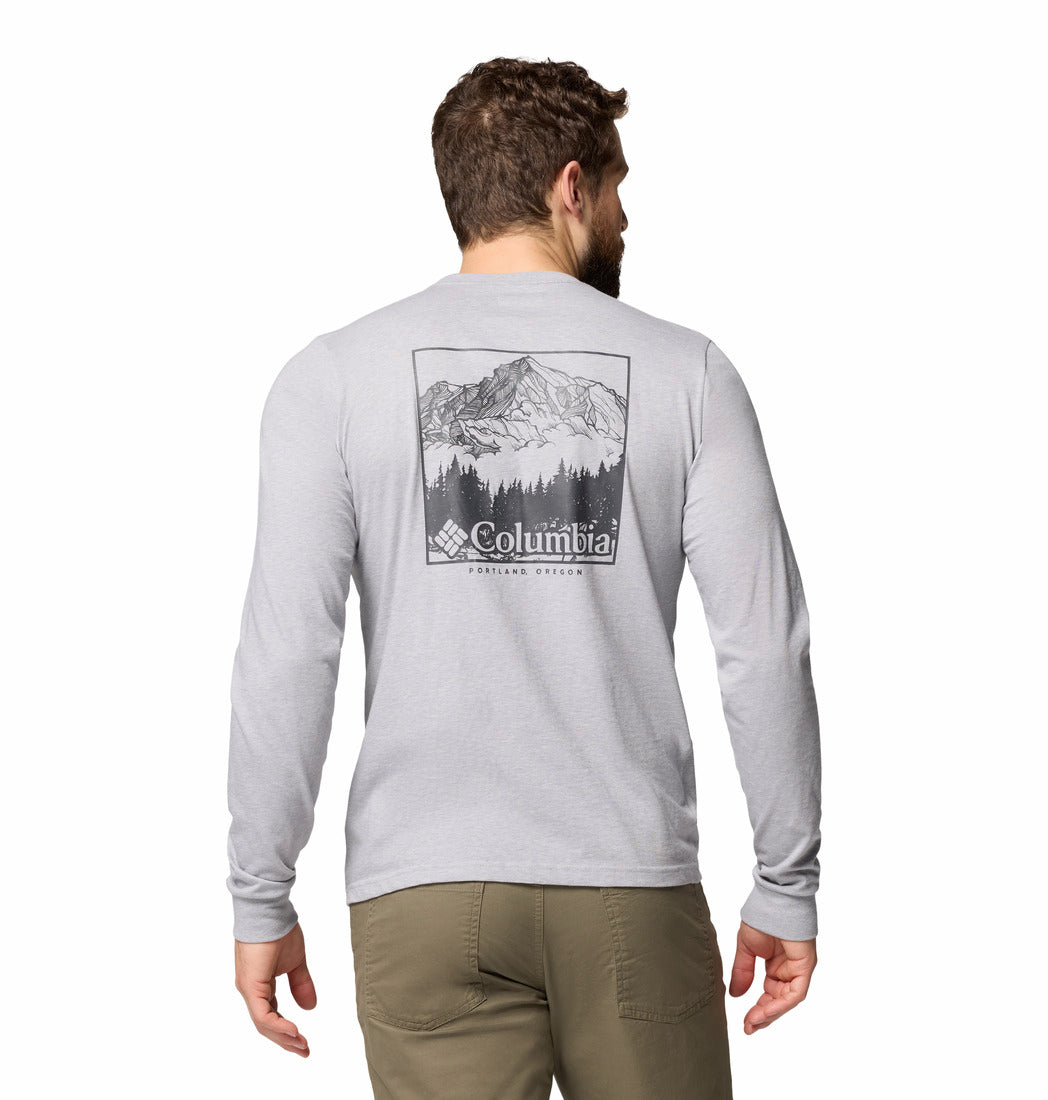 Polo Manga Larga Hombre CSC Seasonal Logo™ Gris