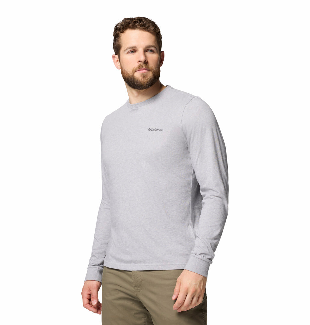 Polo Manga Larga Hombre CSC Seasonal Logo™ Gris