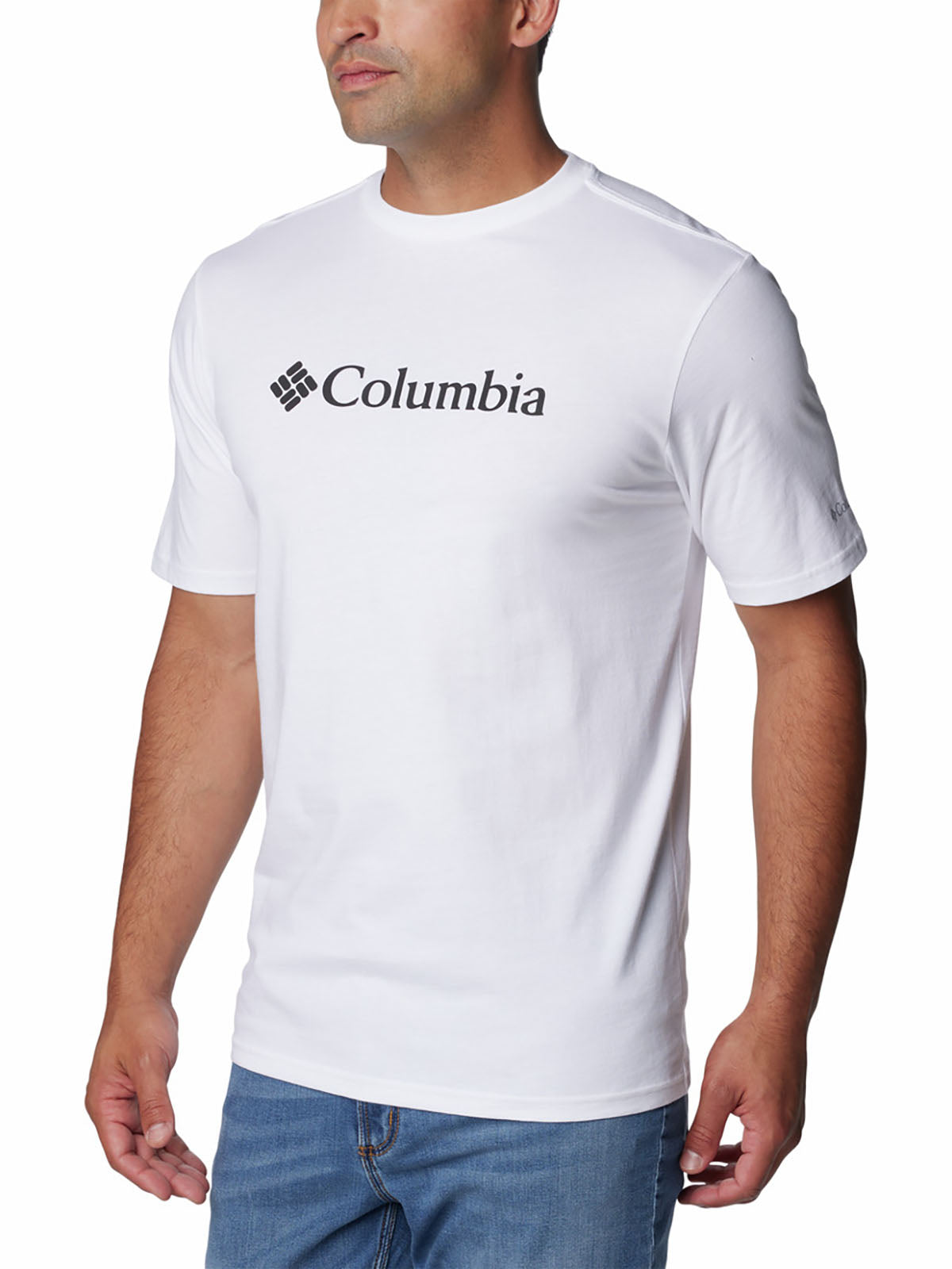 Polo Hombre Manga Corta Csc Basic Logo Blanco