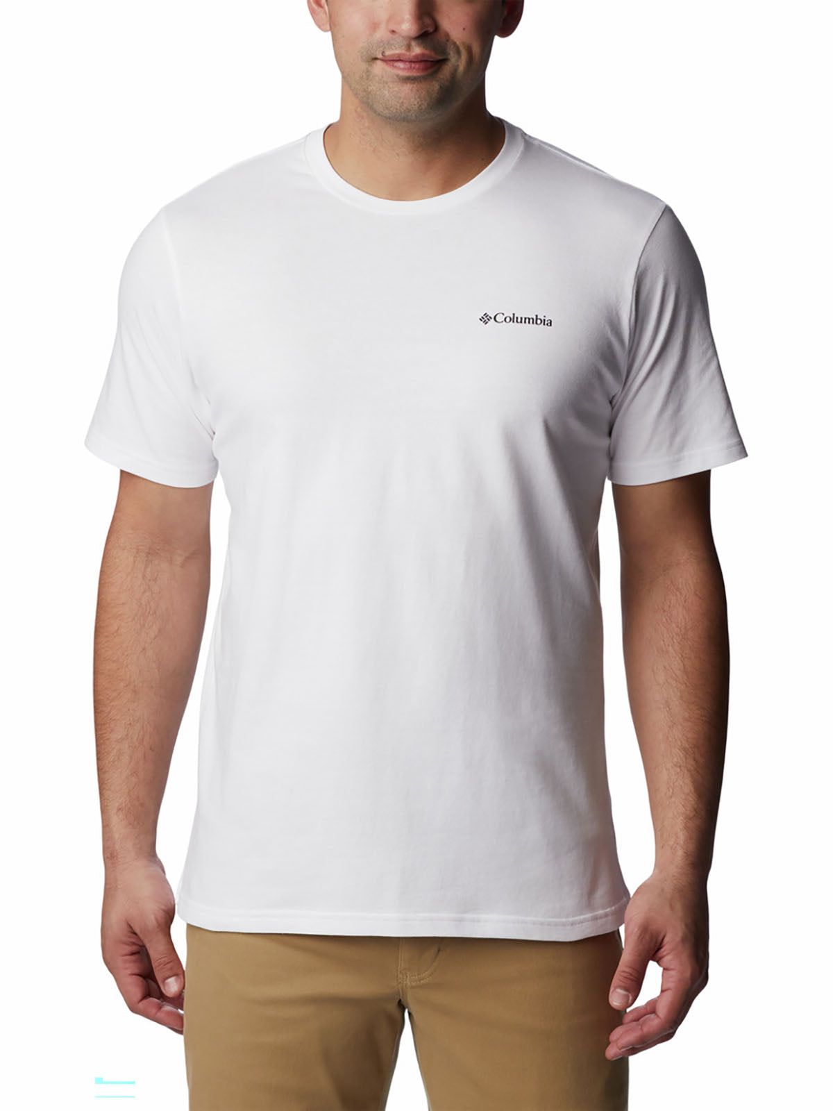 Polo Hombre Manga Corta North Cascades Blanco