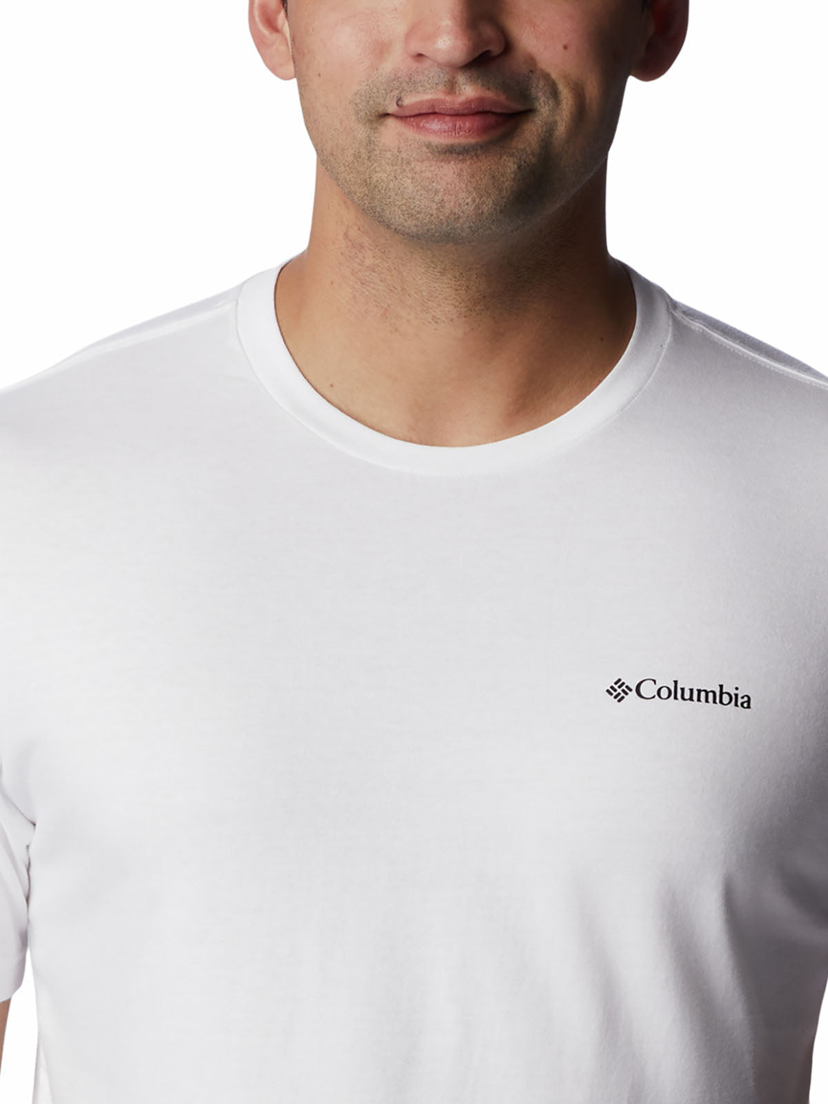Polo Hombre Manga Corta North Cascades Blanco