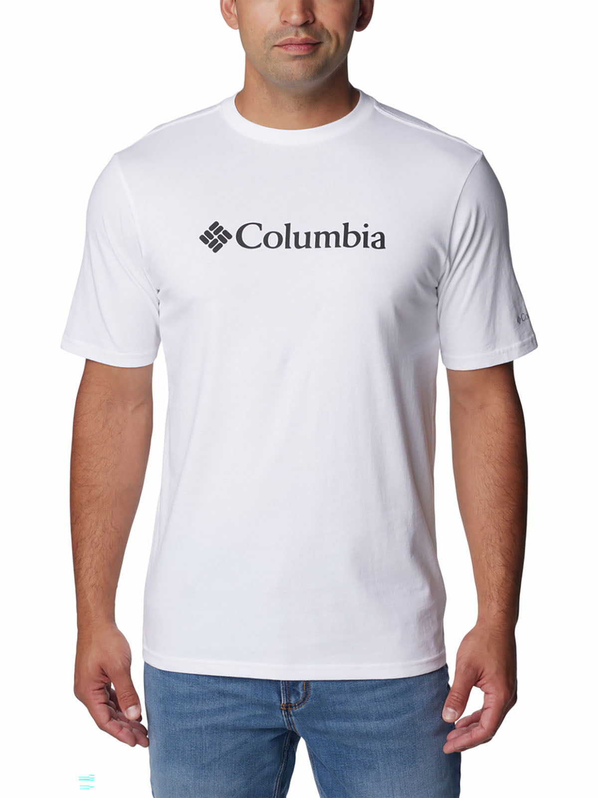 Polo Manga Corta Hombre CSC Basic Logo™ Blanco