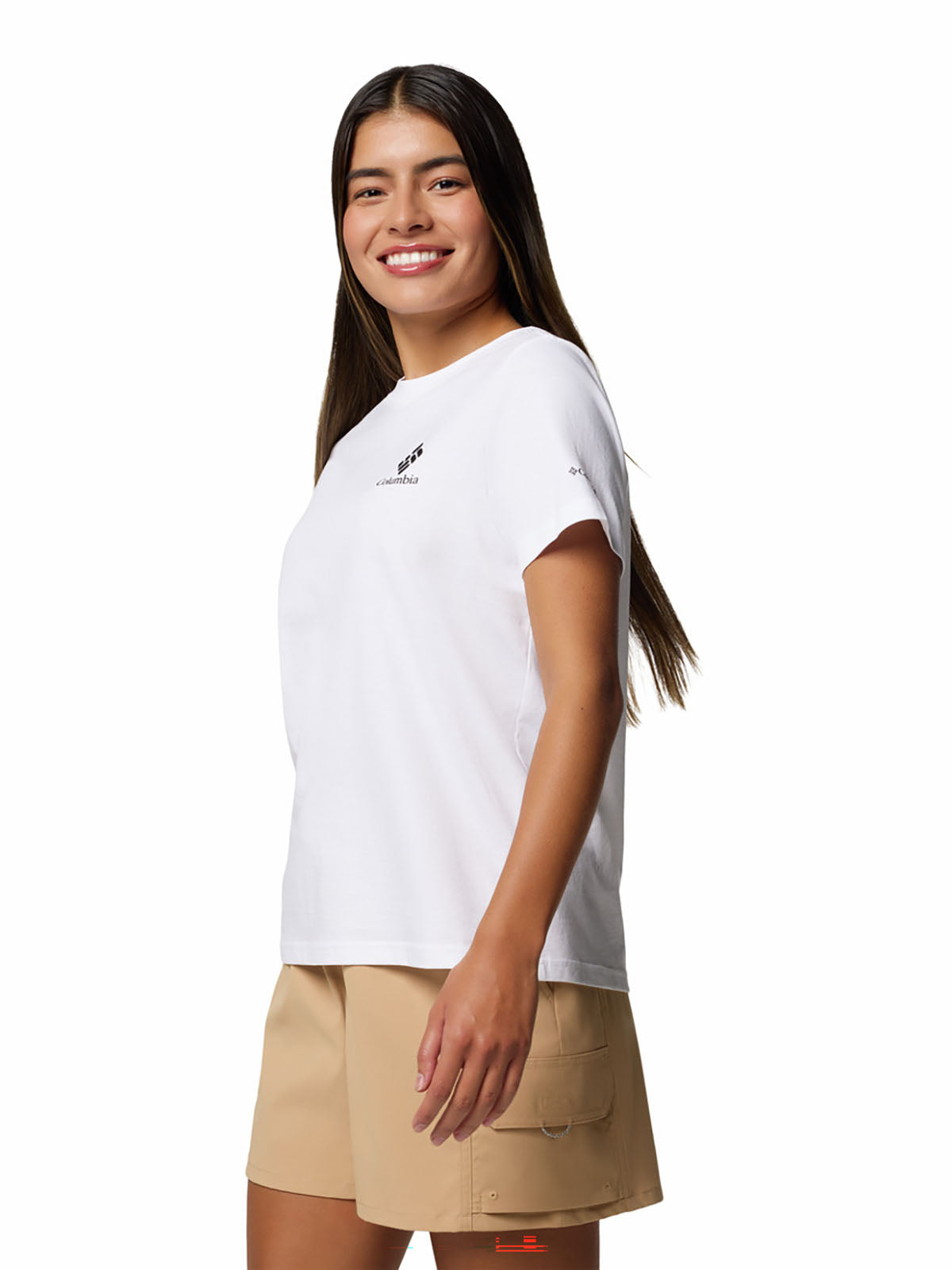 Polo Manga Corta Mujer Rolling Bend™ Blanco