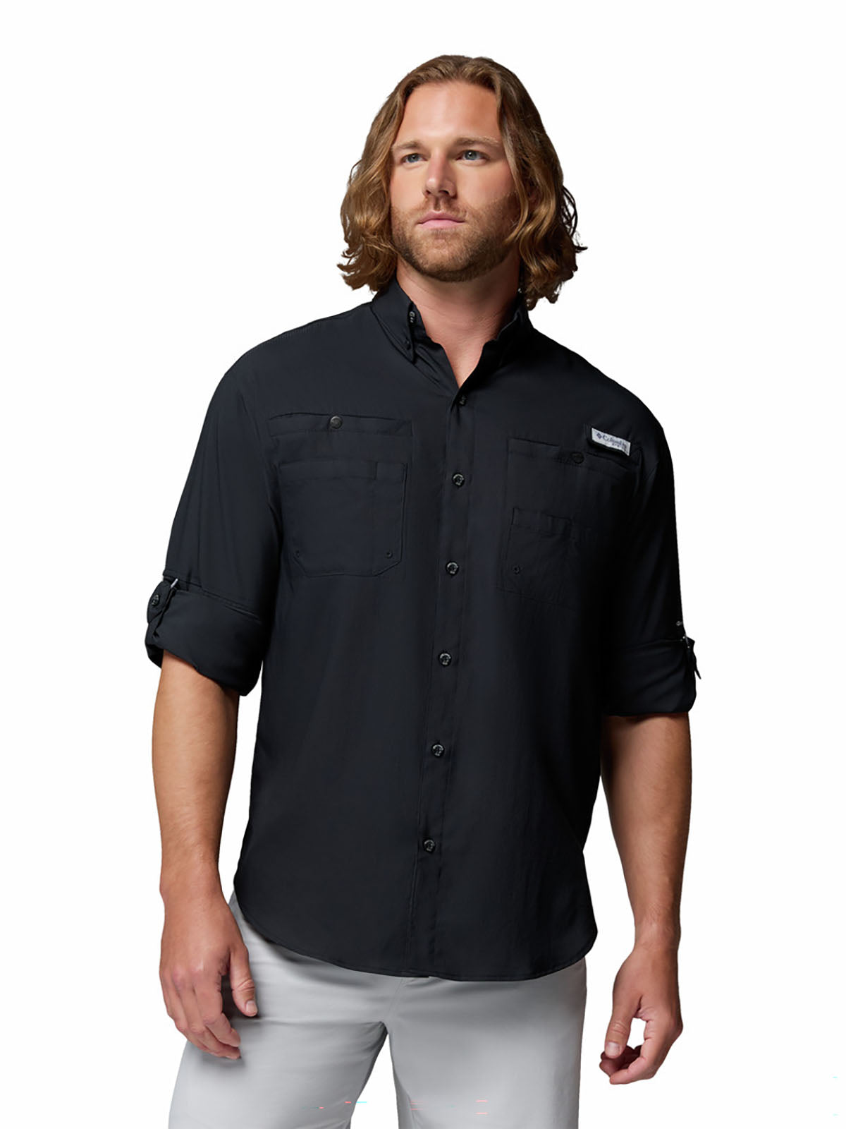 Camisa Manga Larga Hombre PFG Tamiami™ II Negra