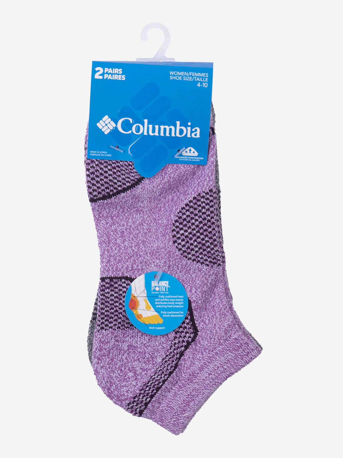 Medias Mujer 2 Pairs Ball Point Walk Low Cut